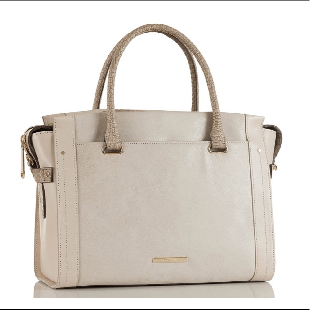 BRAHMIN Small Emily Stone Carson Satchel bag No longer Available in stores. Soft - Picture 5 of 8
